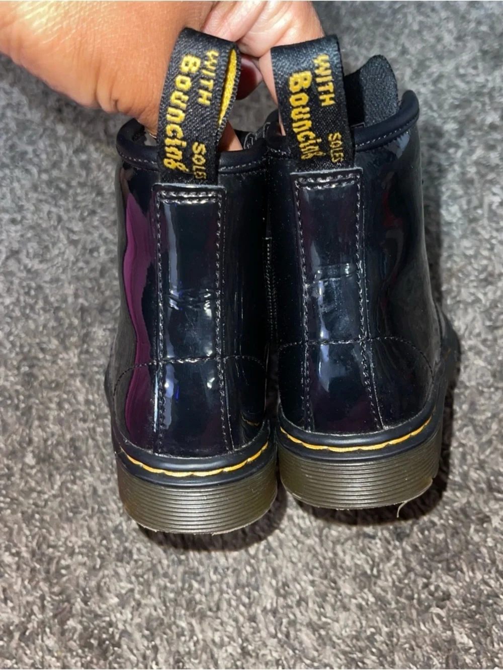 Dr.Martens 15373 Toddlers Airway Bouncing Soles Toddler Boots Sz 9